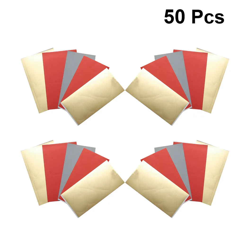 50 szt. Naklejek zdrapki z kartkami z wyznaczeniami miłości, samoprzylepne naklejki w kształcie serca do samodzielnego wykonania, dla dzieci do pisania listów.