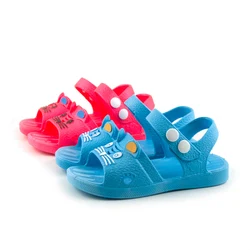 Sandali estivi per bambini neonate Toddler Soft scarpe da principessa antiscivolo bambini Candy Jelly Beach Shoes pantofole romane Casual per ragazzi