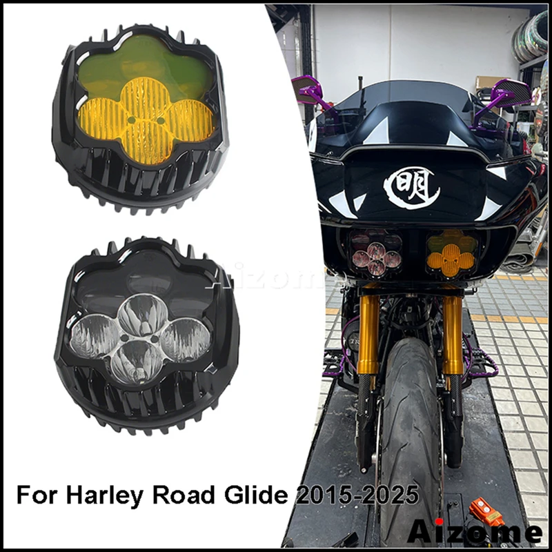 For Harley Road Glide 3 FLTRT CVO/SE Limited Special Ultra FLTRU FLTRX FLTRXS Motorcycle Headlamp Lights High/Low Beam Fog Lamp