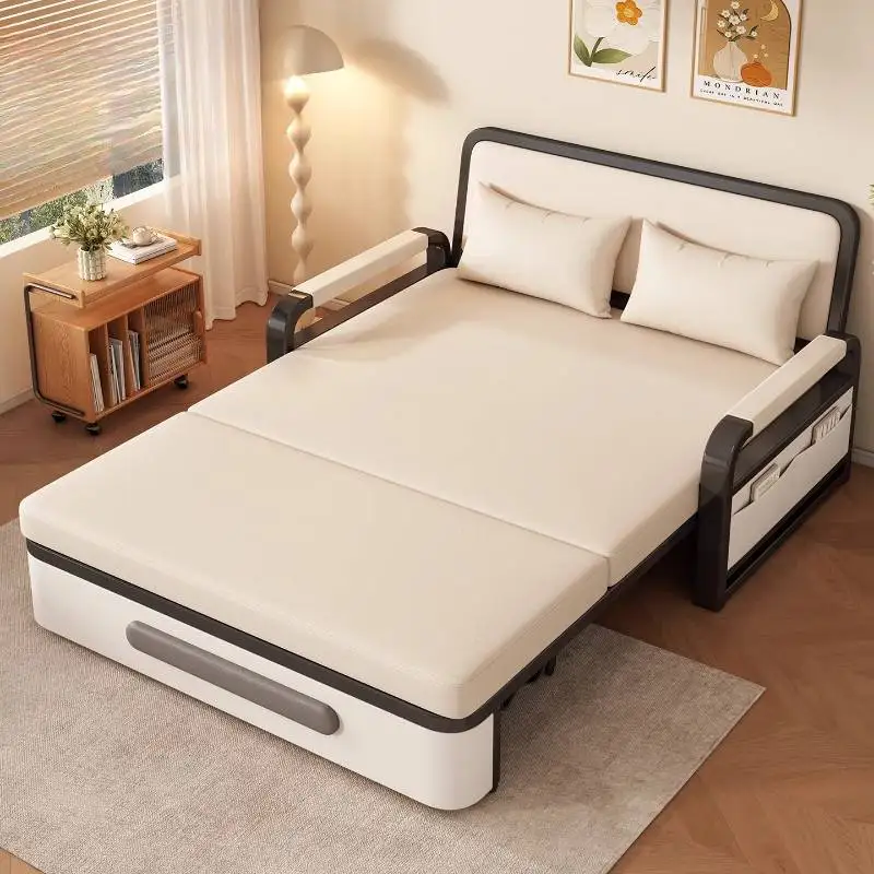 Folding sofa bed small apartment living room double sofa balcony multifunctional Internet celebrity retractable Furniture Home