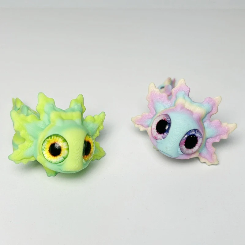 3D 인쇄 새우 개구리 피규어 동물 장난감 장식품 멀티 조인트 이동식 시뮬레이션 눈 장난감 홈 데스크탑 장식 어린이 선물