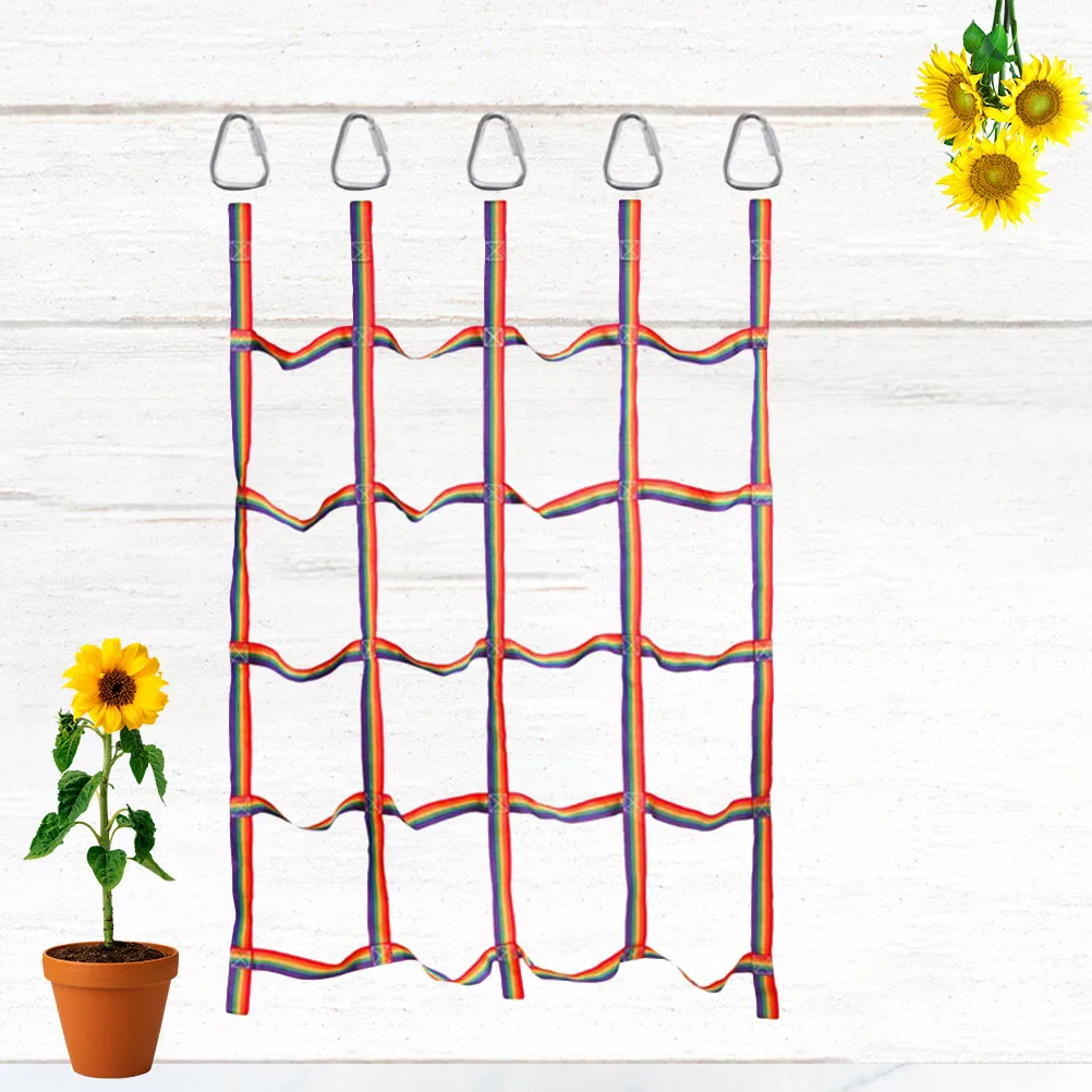

5 pcs Rainbow Climbing Net Kids Physical Training Indoor Outdoor Playground Child Athletic Balance Exercise Gear Rope Play Mat