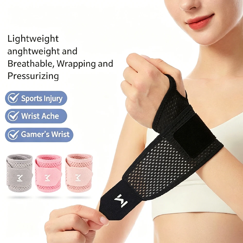 Wrist Wrap Support - 1PCS Penyangga Pergelangan Tangan Jaring Kompresi