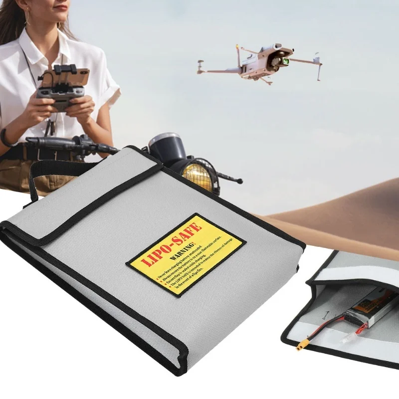 リチウム電池模型飛行機用防爆保管バッグ、耐炎性防火ハンドバッグ