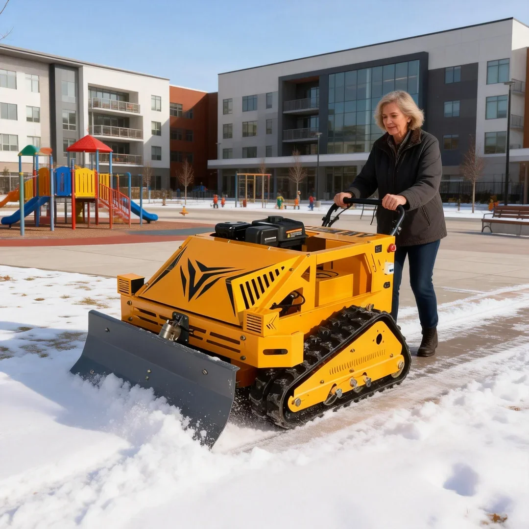 

Customized Self-Propelled Crawler Lawn Mower - CE EPA Certified Wireless Remote Control Thickened Widened Track Farm Tool