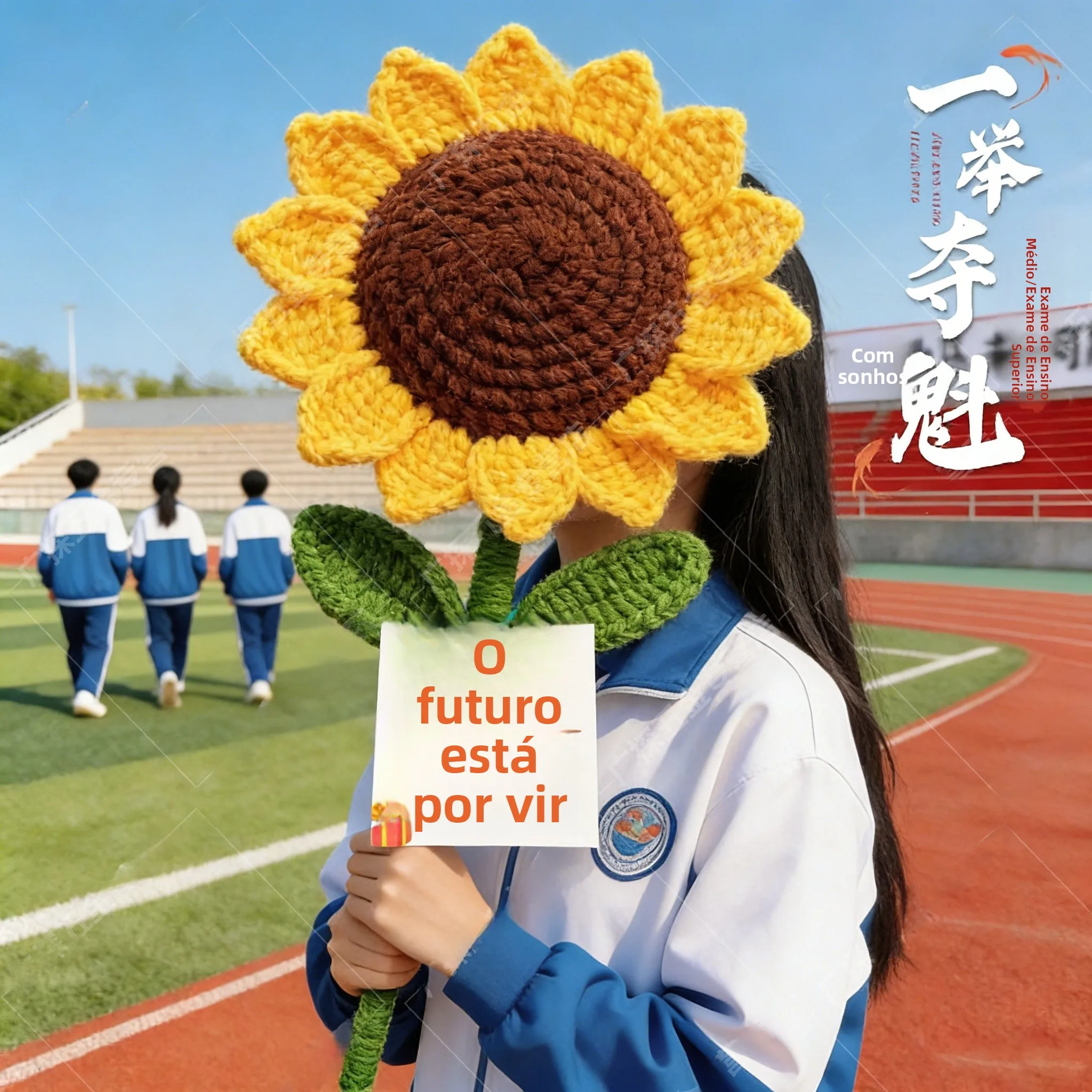 sunflower-large-bouquet-motivational-graduation-gift-for-senior-high-and-college-entrance-exams-golden-success-celebration