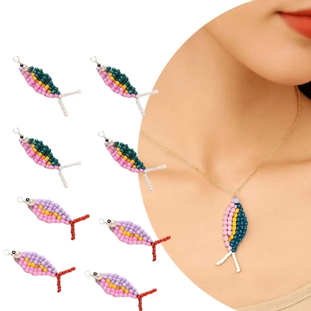 4pcs/set Cute Earring Accessories 3D Fish Shaped Colorful Beads Diy Charms Handmade Craft Cartoon Bag Pendant Jewelry Decoration view 5