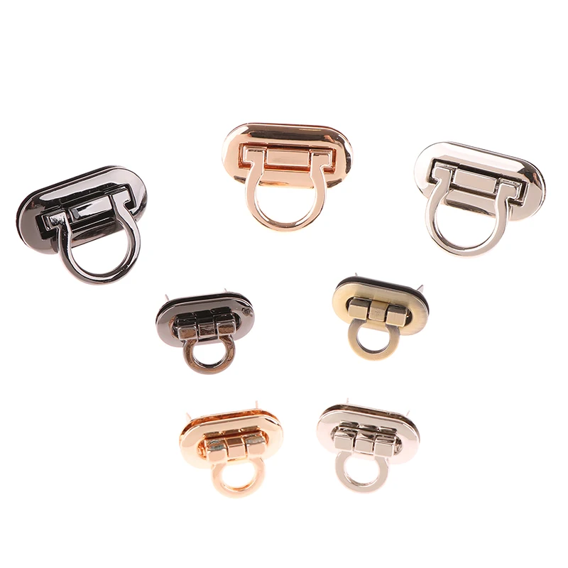 Metal Clasp Turn Lock Oval Metal Clasp Twist Lock For DIY Handbag Craft Bag Purse Bags Hardware Bag Accessory