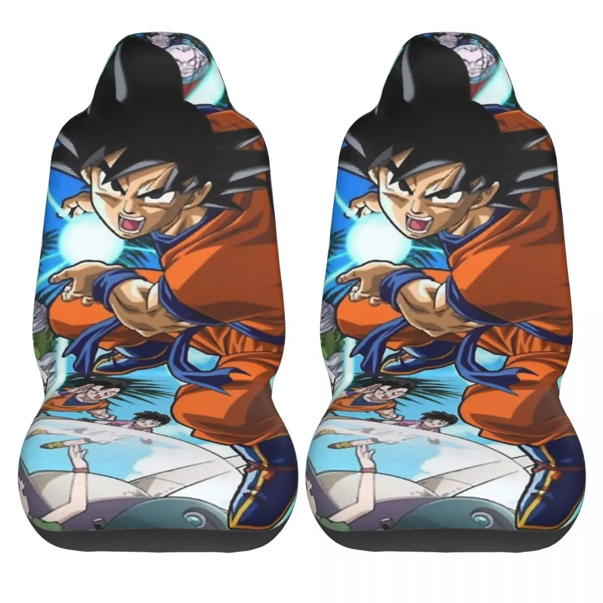 DragonBallZ Car Accessory Bucket Seat Covers for Vehicles Universal Fit Seat Covers for Car Suv Truck view 2