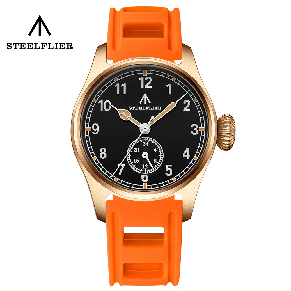 

STEELFLIER SF746S Bronze Quartz Pilot 4 Pointers Onion Crown Sapphire Mirror Swiss Luminous 200M Waterproof VH60 Movt Dive Watch