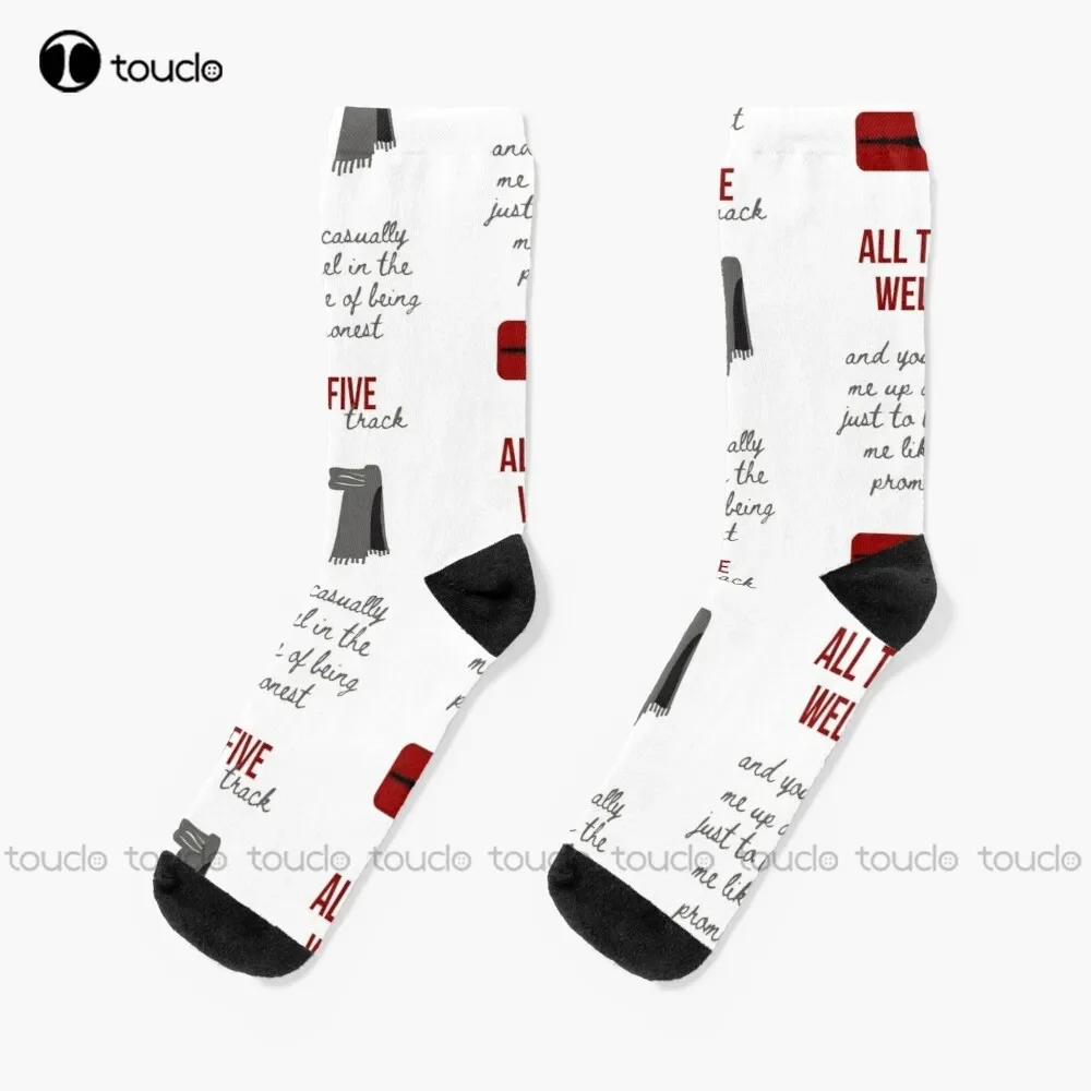 مجموعة ملصقات All Too Well - جوارب Taylor Red #1