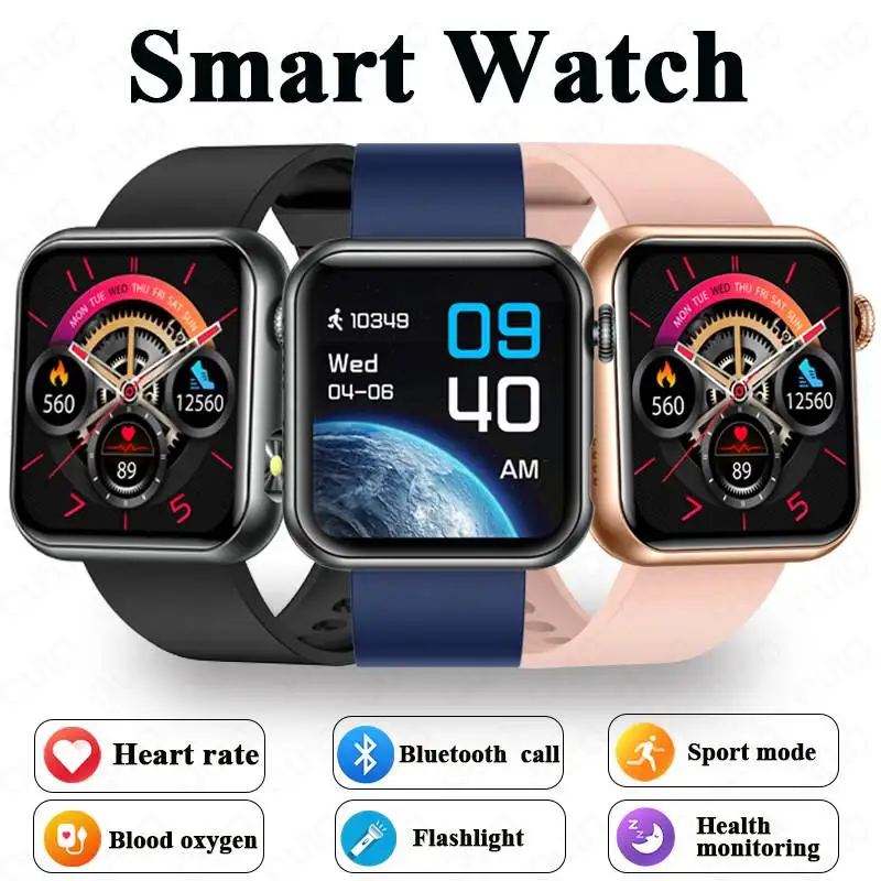 

Новые 1,72-дюймовые HD Смарт-часы IP68 Водонепроницаемые Спортивный режим Мониторинг здоровья Женщины Здоровье Bluetooth Фонарик Смарт-часы