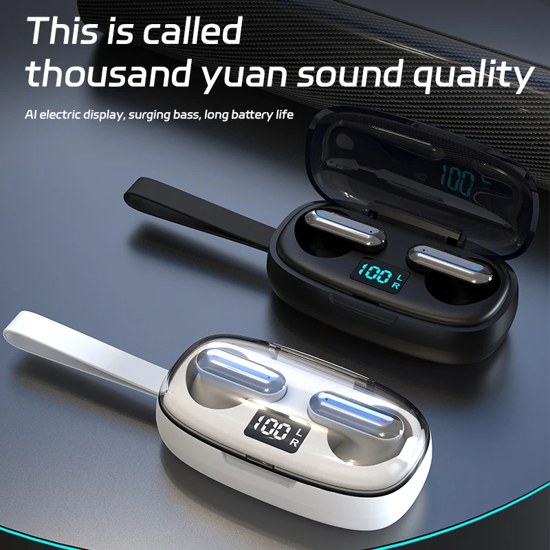 

Sooyn Choice For Portable Audio earphone bluetooth wireless 8d Usage time 4 hours color White Black noise reduction S10 LZ-35