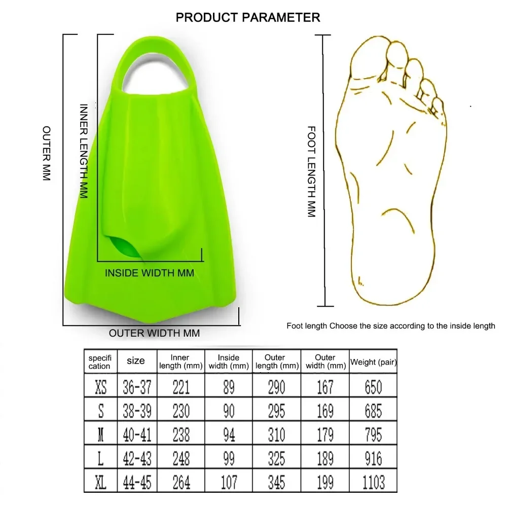 pinne-da-nuoto-professionali-in-silicone-nuovo-modello-2026-attrezzatura-per-sport-acquatici-per-immersioni-libere-snorkeling-e-allenamento-di-nuoto