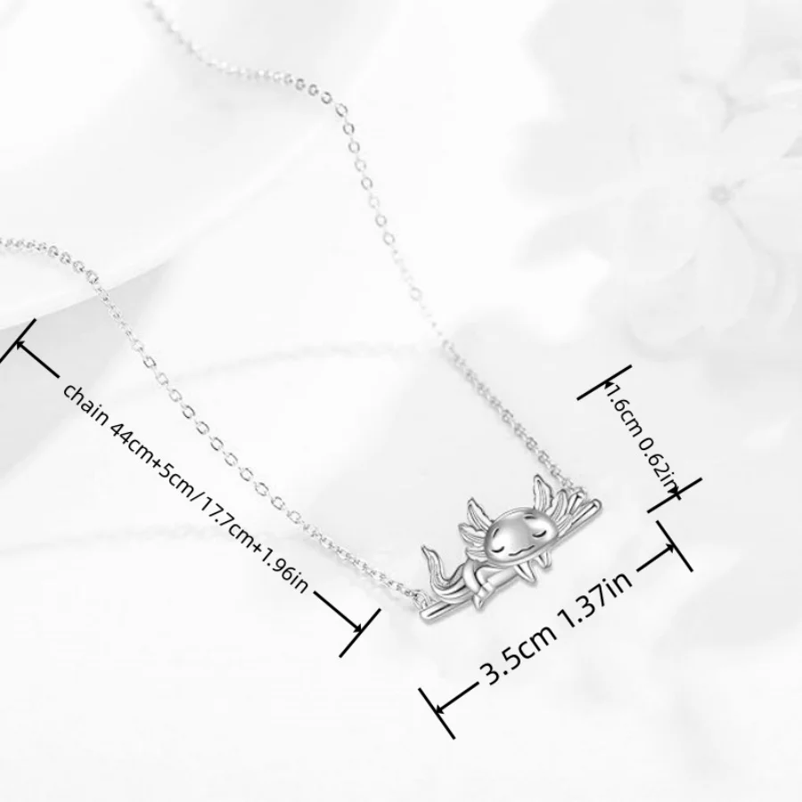 Fashion Axolotl Necklace for Women Jewelry Gift for my mother wife and lover aesthetic pendants