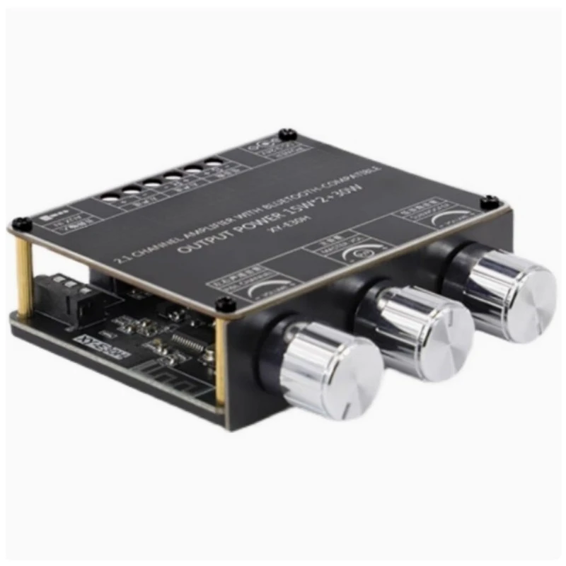 For XY-E30H 2.1 Channel Bluetooth Audio Power Amplifier Board Module High and Low Tones, Heavy Subwoofer