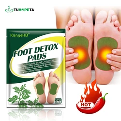 Tuhopeta Detox Foot Patch Natural Herbal Artemisia Foot Body Toxin Cleansing Stress Relief Helps Sleep