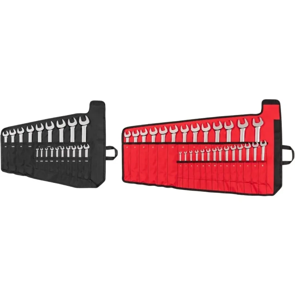 

Hot-Sell!-Combination Wrench Set with Pouches, 46-Piece (1/4-1-1/4 in., 6-32 mm) | WCB94303-Fast shipping