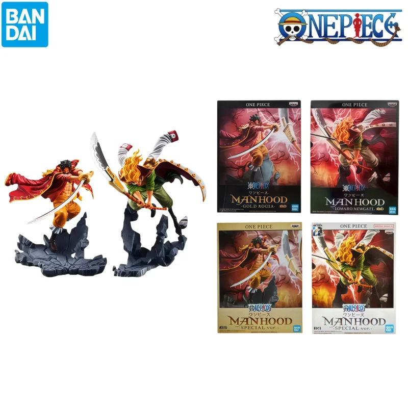 Bandai en Stock, Caja Original, Modelo Garagekit, One Piece, Gol D. Roger, Edward Newgate, Personajes de Anime, Figura de Acción Original