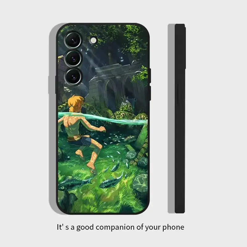 L-Legend Of X-Zelda Link Phone Case For Samsung Galaxy,S,23,22,21,20,10,e,9,8,7,6,5G,plus,edge,ultra,lite Black Soft Cover