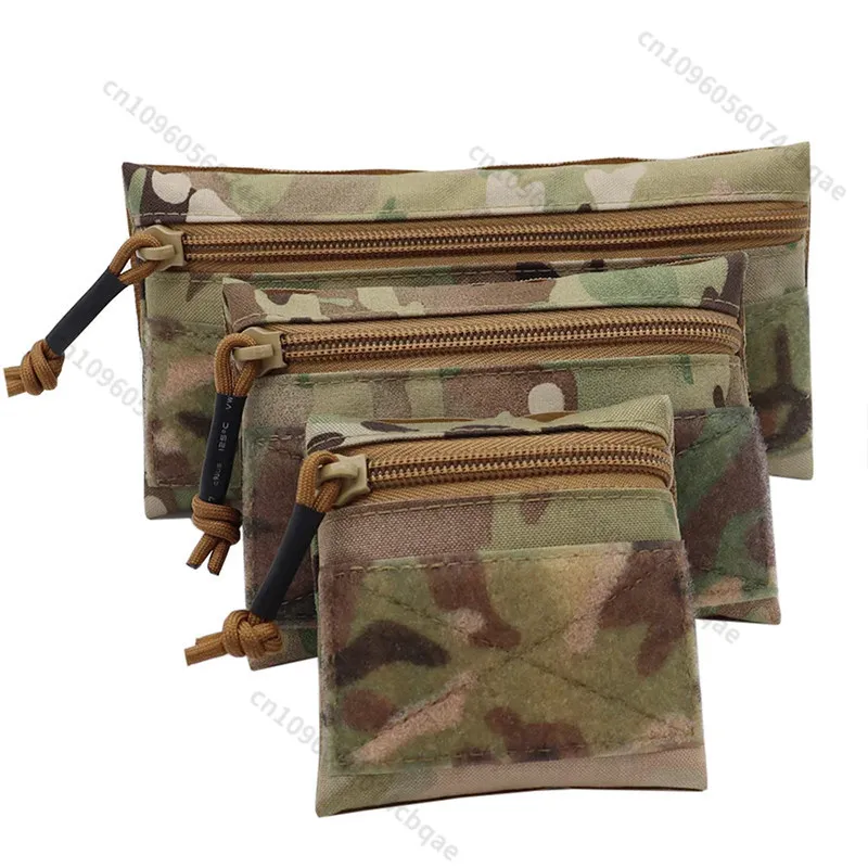 Outdoor Tactical EDC Hook‑Loop Utility Pouch Multi‑Purpose Add‑on Storage Bag Vest Attachment Tool Organizer Pouch