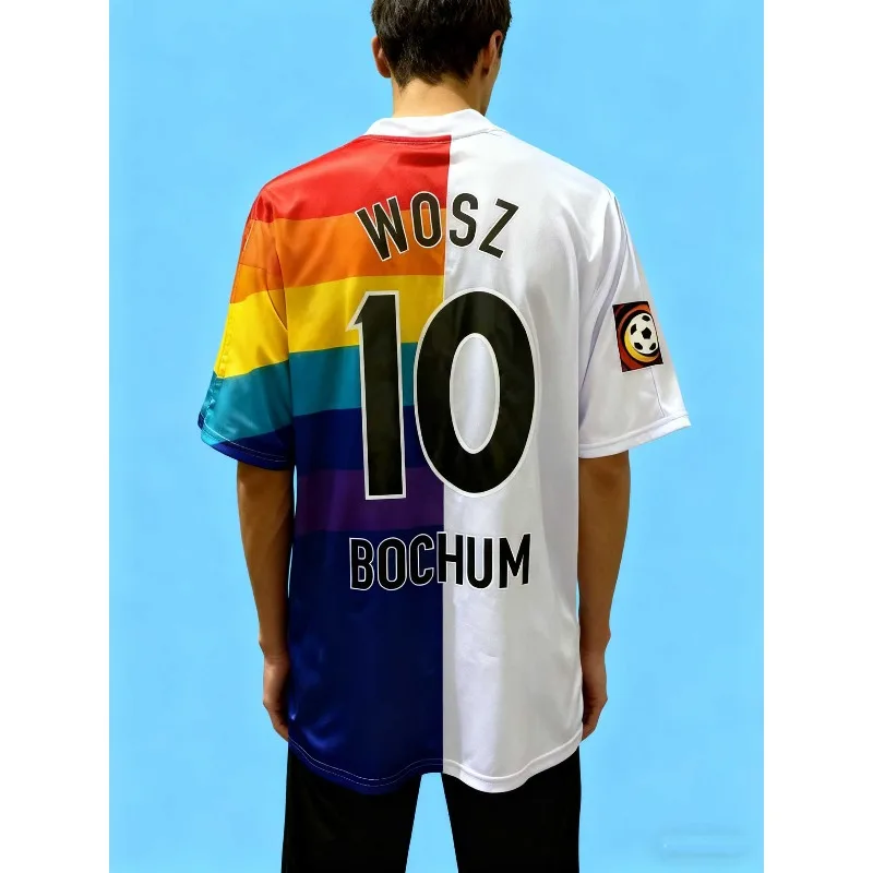 Bohong Retro Jersey, Voss Ocio al aire libre para hombres y mujeres, cómodo y transpirable, adecuado para adultos y niños