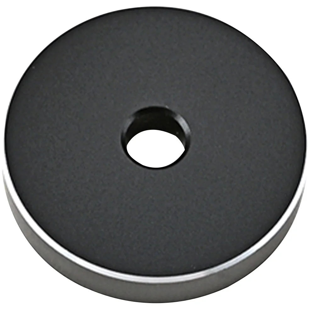 

Phonograph Turntable Adapter Aluminum Insert Black 45 Vinyl Record Sturdy Durable Easy Install Anti Rust Corrosion Premium