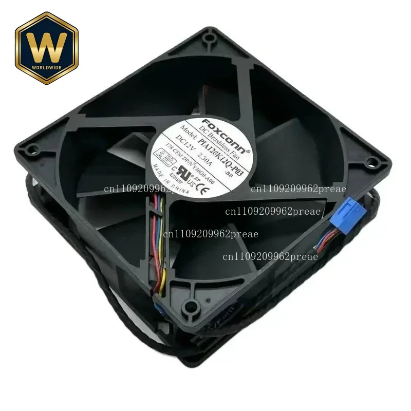S FOR Foxconn PIA120K12Q-P03 12V 2.30A 120X120X38Mm High-Performance Server Cooling Fan