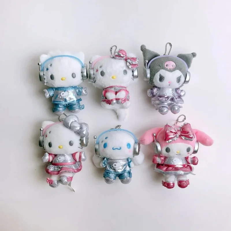 

New Product In Stock Genuine Heartbeat Planet My Melody Kuromi Plush Pendant Cute Bag Decoration Holiday Surprise Gift