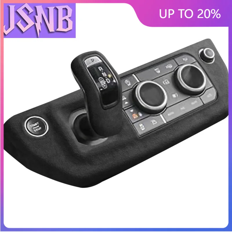New For Land Rover DEFENDER 2020 2021 2022 Alcantara Interior Central Gear Lever Console and Armrest Box Lid Sheath Shell Cover