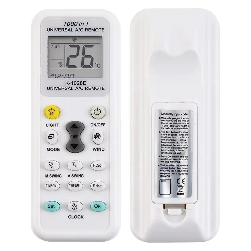 1000 In 1 K-1028E A/C Remote Control For Hemilton Gree Haier Panasonic Sharp Home AC Remote Control Home AC Controller Tools Kit
