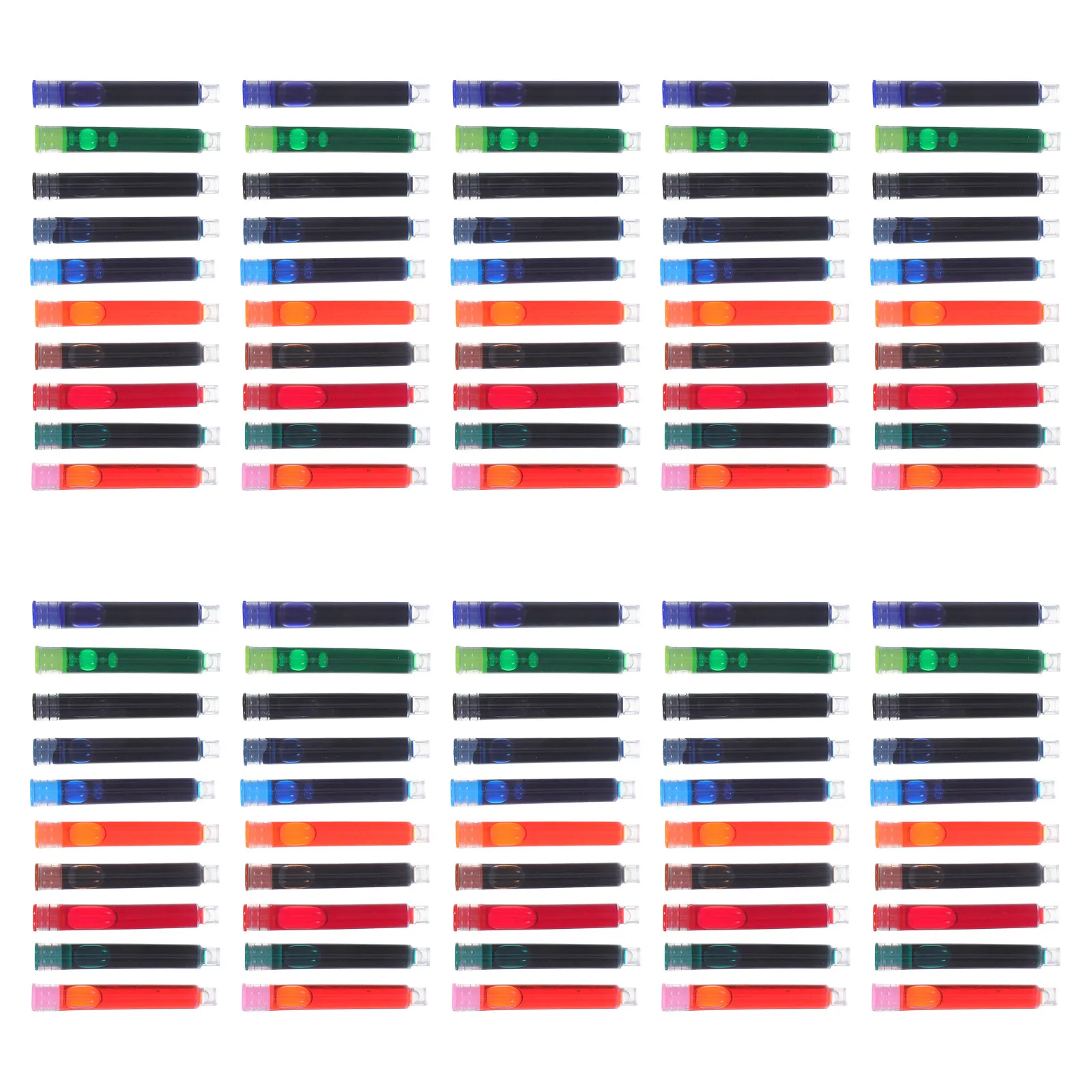 

10 Boxes Fountain Pen Ink Cartridge Refills Versatile Smooth Writing Easy Replace Ideal for Students School Office Home