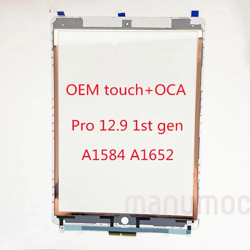 OEM New Glass Touch Screen Digitizer With OCA Frame Sticker For iPad Pro 12.9 1st Gen 2015 A1584 A1652 LCD Display Repair