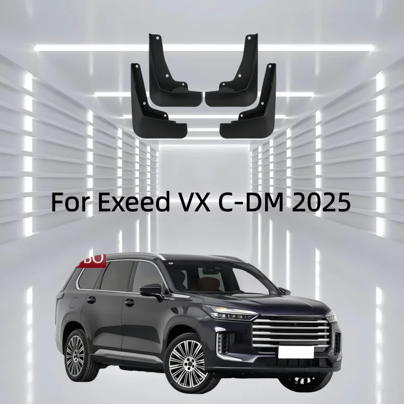 4PCS For Exeed VX C-DM 2025  Car Fender Mudguards Anti-splash Flap Front Rear Mudflap