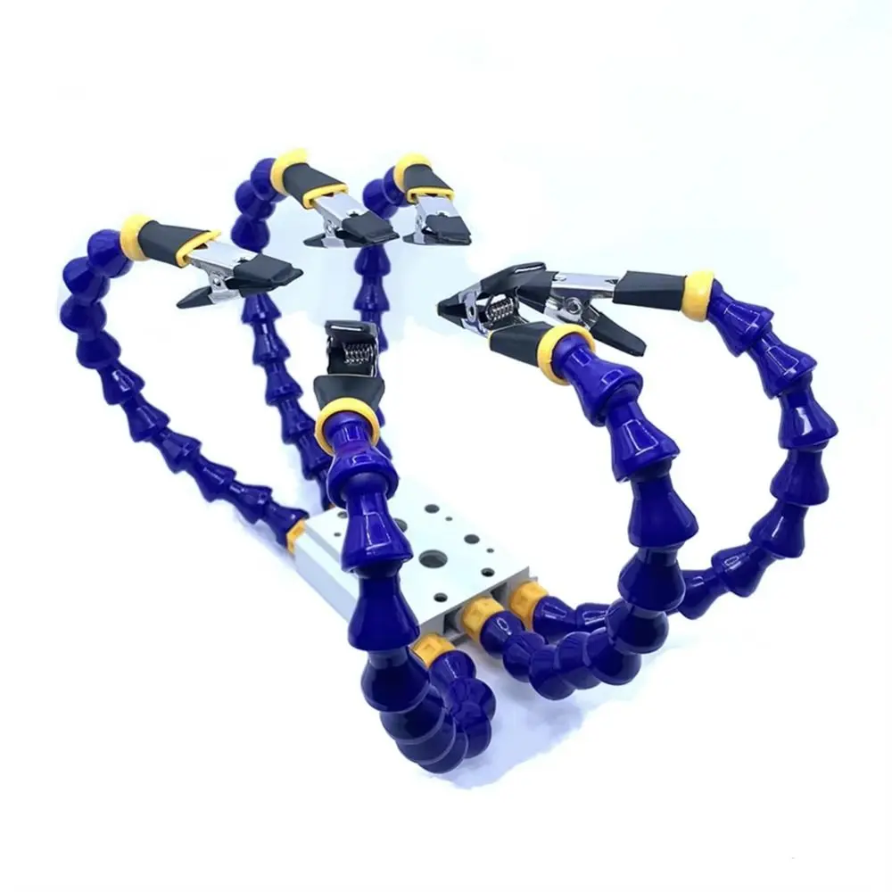 Octopus Design Welding Table Clamp 1-6 Arms Aluminum Alloy Base Welding Fixture Station Adjustable Flexible Arm