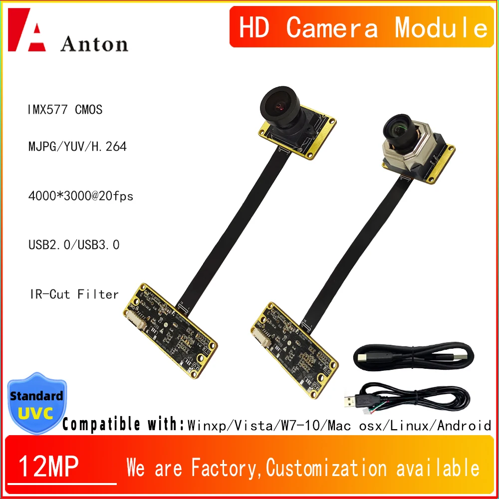 module-de-camera-usb30-4k-12mp-hd-imx577-avec-filtre-ir-cut-af-ff-fov-100-°-webcam-haute-vitesse-30-ips-4000-3000-haute-clarte-et-faible-luminosite