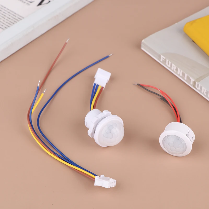 モーションセンサーライトスイッチ,LED,調整可能な遅延なし,人体,赤外線検出器,IR, AC 110-240V, DC 12v-24v