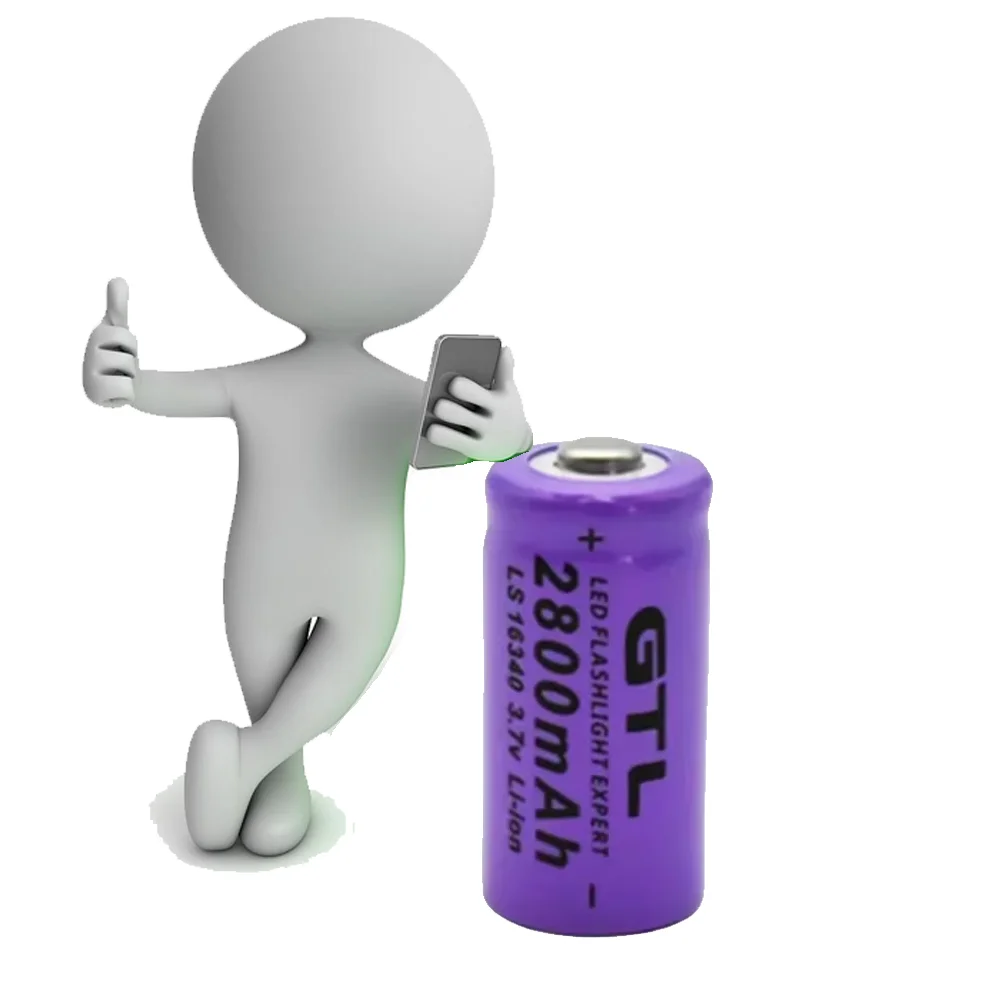 

3.7V 2800mAh Rechargeable Li-ion 16340 Batteries CR123A Battery for LED Flashlight Travel Wall Charger 16340 CR123A Battery