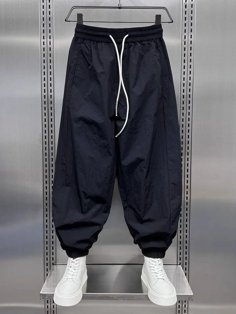 

plus Size Qui Dry Spor Casual Pants Loose Wide Leg Nine Points Trousers for Men And Women Harlan Pants Autumn Winter