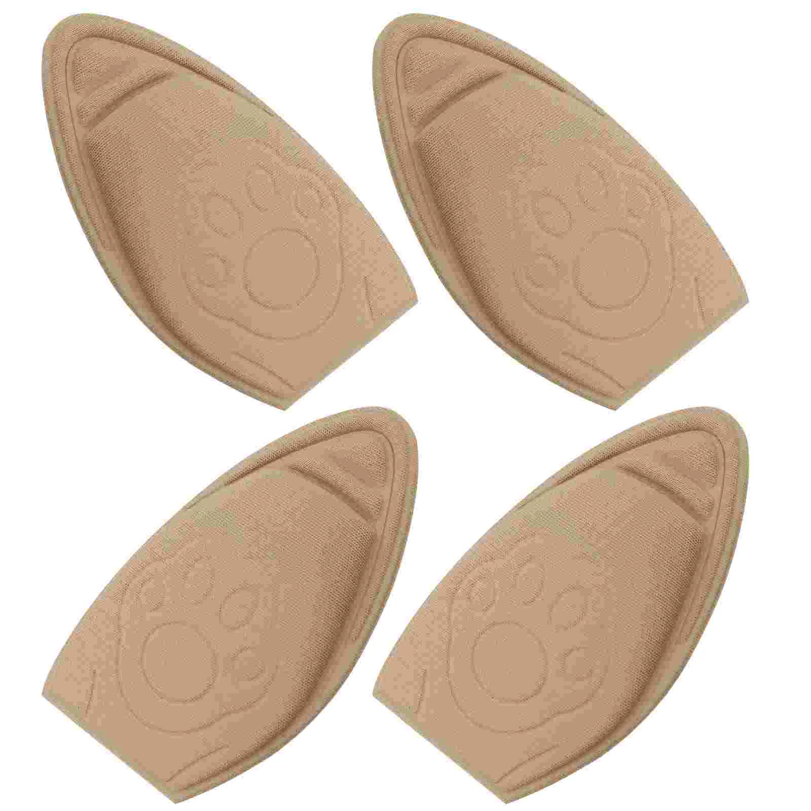 2 Pairs Anti Drop Heel Half Size Pad Forefoot Insert Shoe Cushion Sponge Insoles Inserts Metatarsal High Breathable Pads