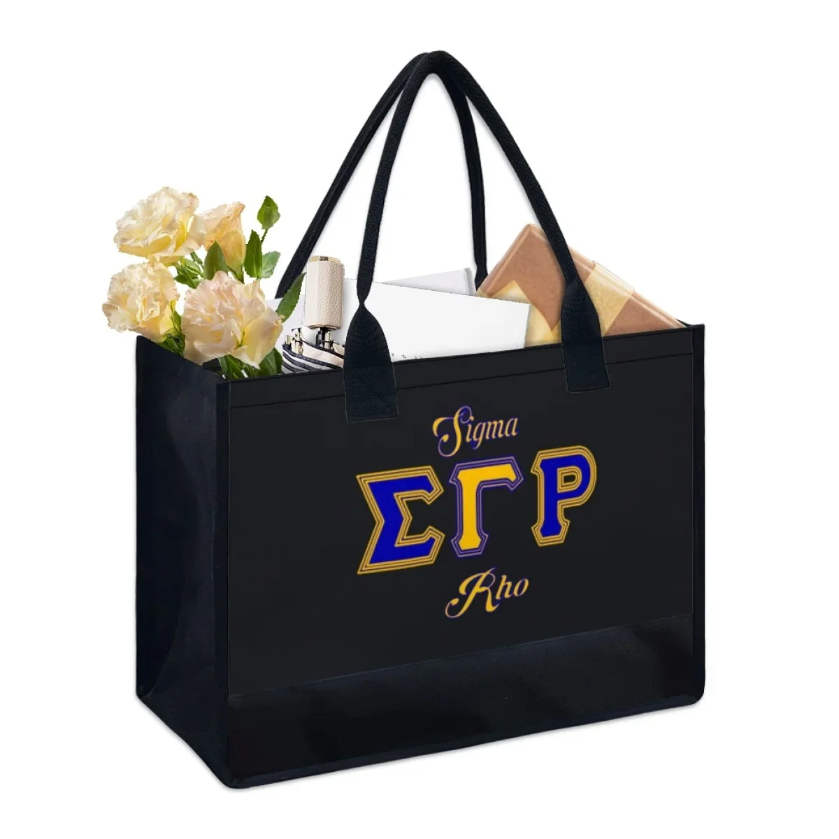 Commuter Travel Casual Canvas Bag Sigma Gamma Rho Designer Printed Retro Totes Girls Makeup Storage OUtdoor Shoulder HandBags