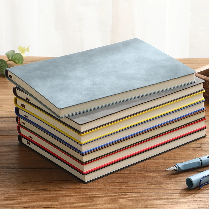 A5 PU Leather Notebook, Exercise Book, Diary, Meeting Minutes, Business Notebook, Available in 8 Colors, Wholesale in Stock