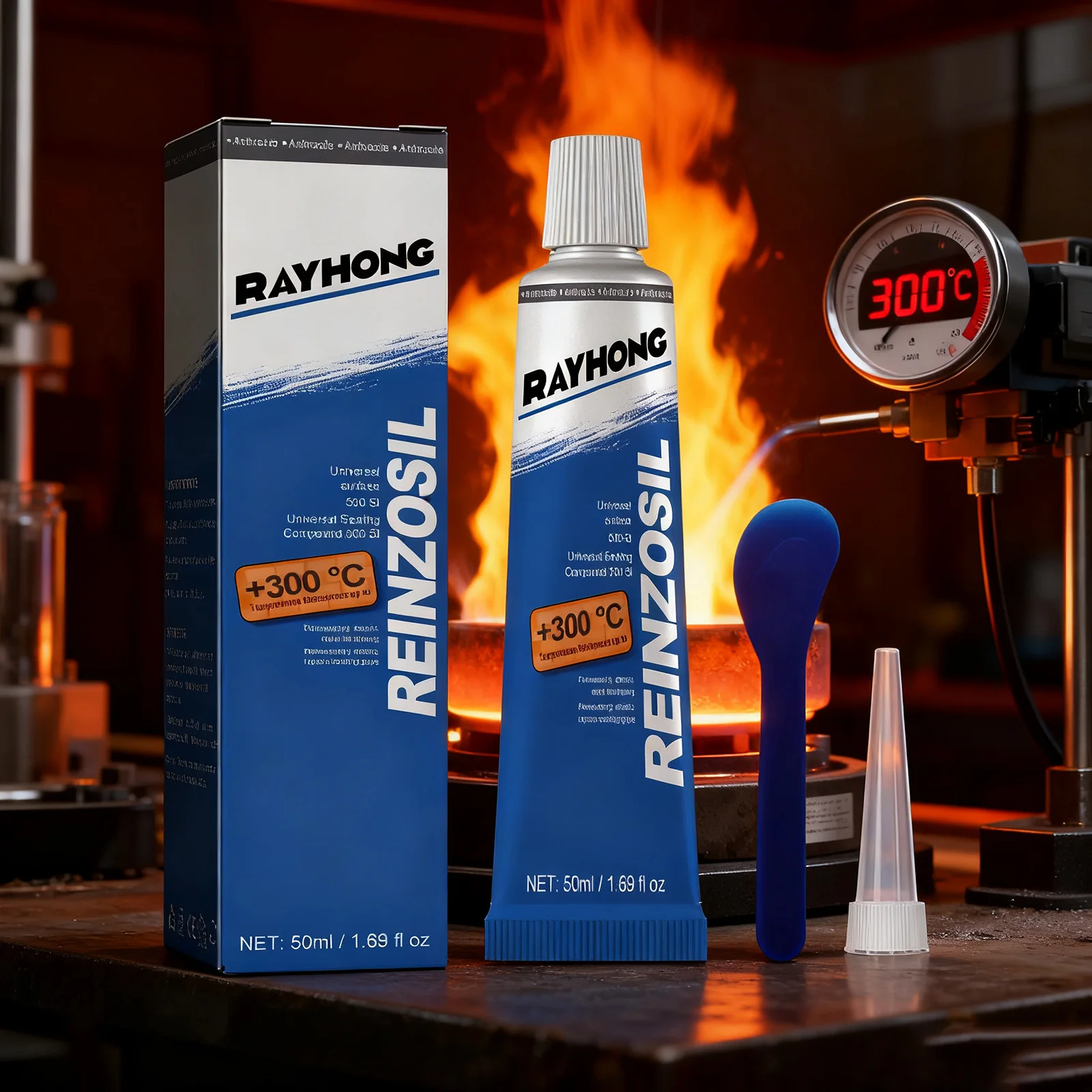 High Temperature Engine Sealant Oil Resistant Metal Gasket Maker for Automotive Repair Liquid RTV Silicone for Oil Pan Valve