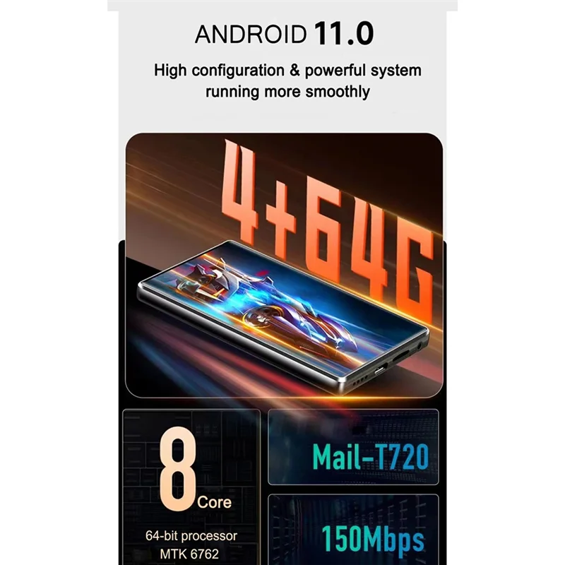 A37T-5.0-Inch IPS HD Video MP5 MP4 Digitale Muziekspeler Bluetooth Metaal Volledig touchscreen MP3 WIFI