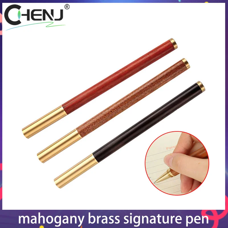 

Brass Ballpoint Pen High-Grade Neutral Signature Pen Business Gift School Students Office Stationery Supplies Writing Tools