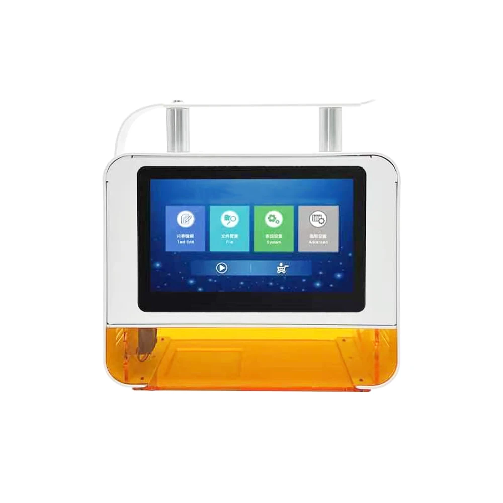 Mini 20W Laser Handheld Metal Pattern Fiber Marking Machine Small Carbon Stainless Steel Logo Engraver Supports AI DXF DWG