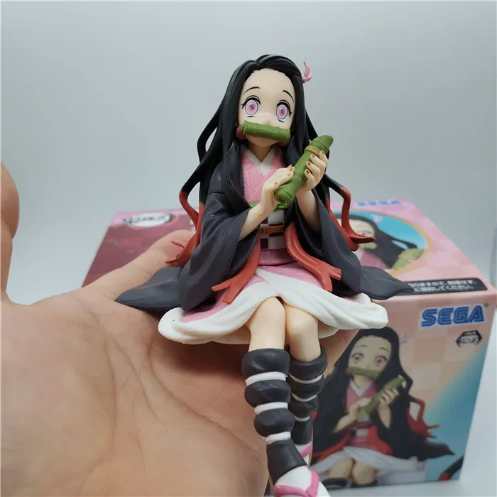 Demon Killer Anime Character Stove Door You Bean Pvc15cm Model Sitting Posture Pressure Foam Noodles Collection Display Toy Gift