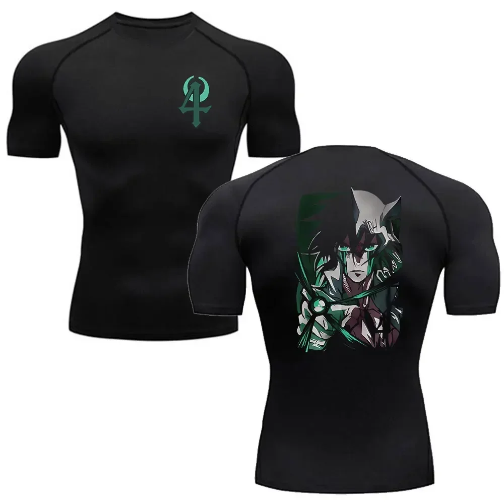 Koszulka kompresyjna Man Gym Anime Bleach T Shirt Dla Mężczyzn Nowy Trend Sport Mężczyźni Fitness Dresy Koszulki bokserskie Koszulka kompresyjna