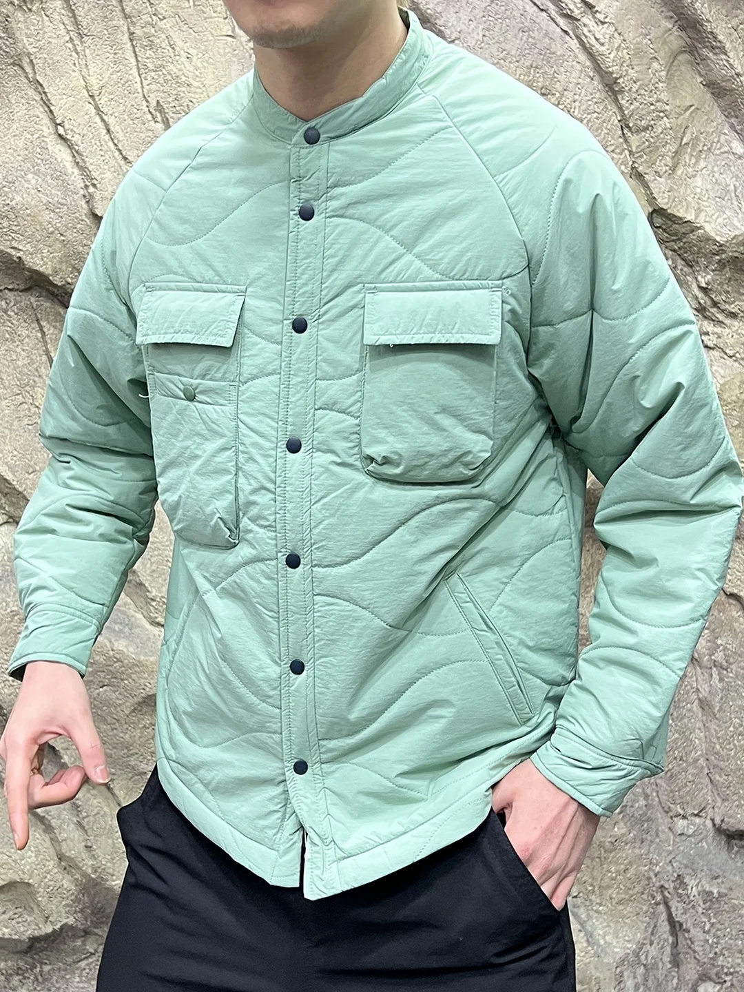 

Lightweight Cotton Jaet with Long Sves And Collar Design for Couples Autumn Winter Anti-Cold And Warmth Enhanced with Co...