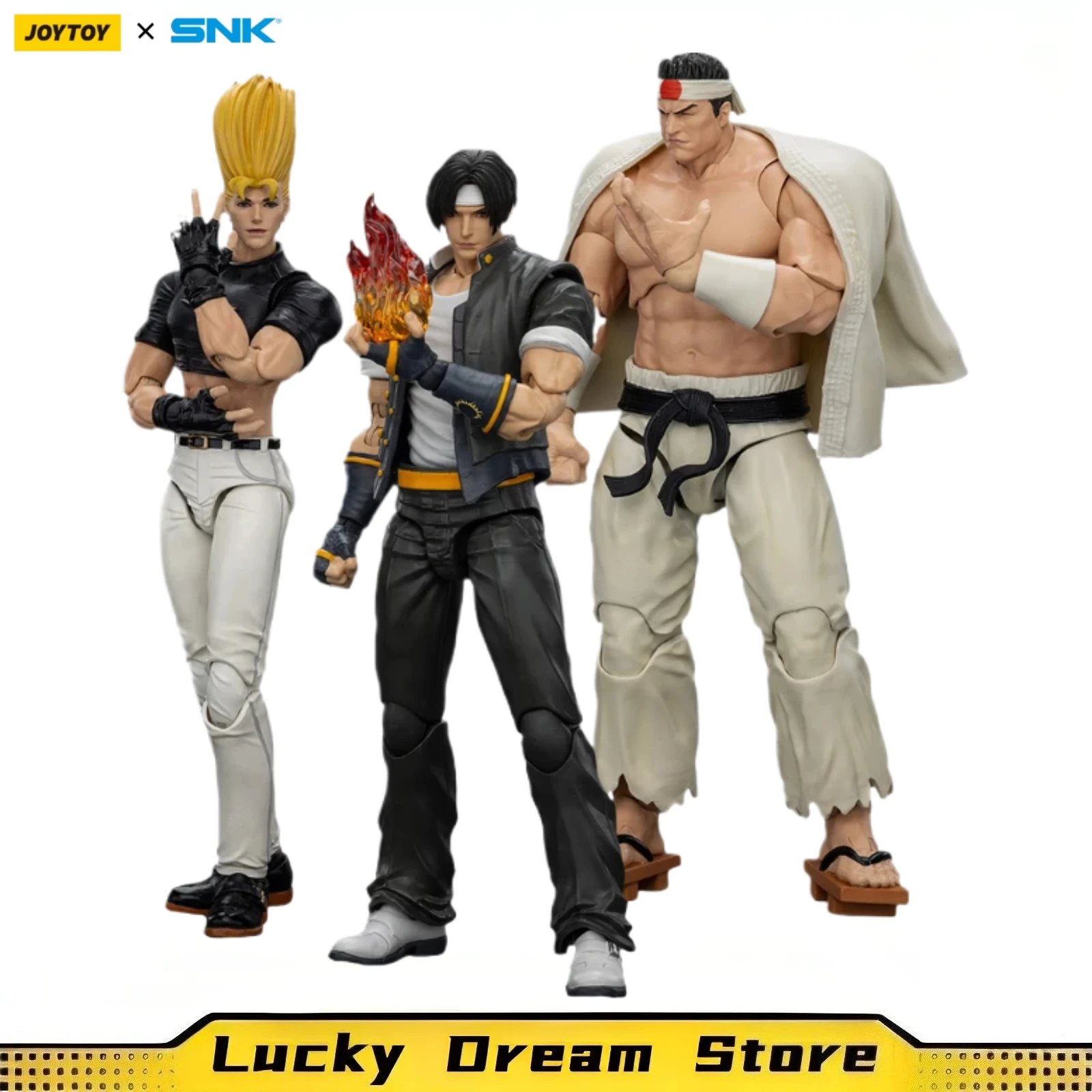 

【JOYTOY】1/18 Фигурка SNK KOF 98UM Hero Team Goro Daimon&Benimaru Nikaido&Kyo Kusanagi Модель игрушки